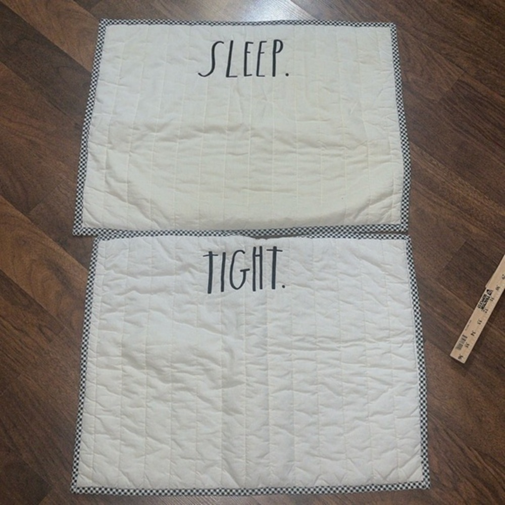 Rae Dunn Sleep Tight pillow shams -